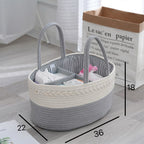 Storage Basket Beige White | Kelmera
