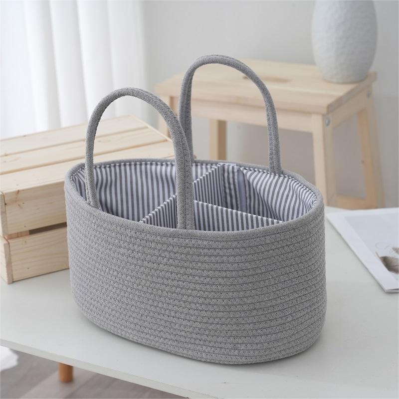 Storage Basket Beige White | Kelmera