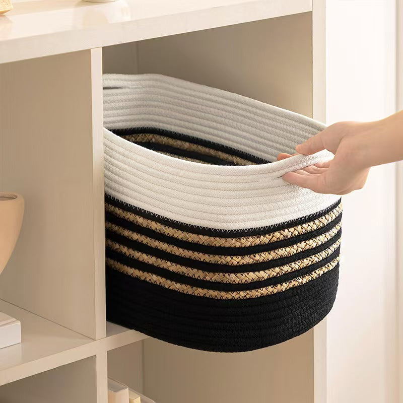 Storage Basket Cotton Macrame Jute Fiber | Kelmera
