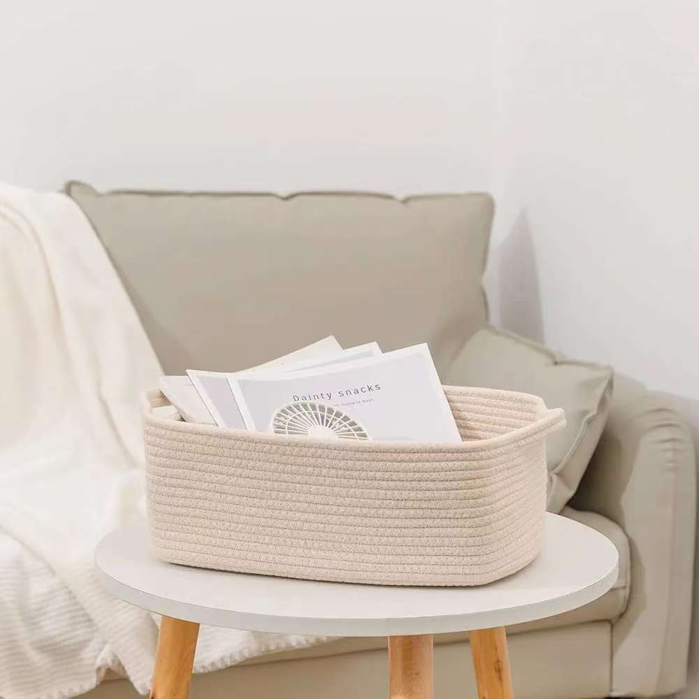 Storage Basket Cotton Textile Handwoven | Kelmera