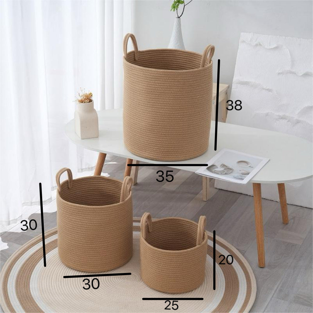 Storage Basket Cotton Textile | Kelmera