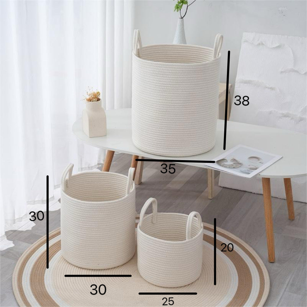 Storage Basket Cotton Textile | Kelmera