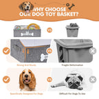 Storage Basket Gray Beige | Kelmera