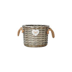 Storage Basket Gray Handwoven Functional | Kelmera
