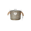 Storage Basket Gray Handwoven Functional | Kelmera