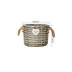 Storage Basket Gray Handwoven Functional | Kelmera