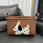 Storage Basket Gray Polka Dotted | Kelmera