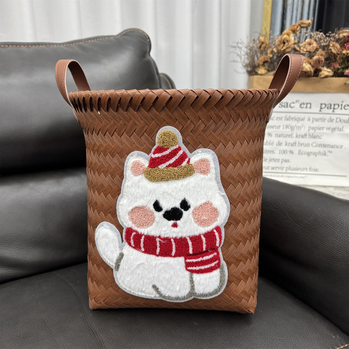 Storage Basket Green Red | Kelmera