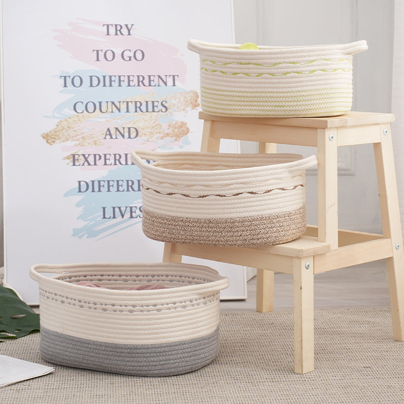 Storage Basket Jute Fiber Soft Textile | Kelmera