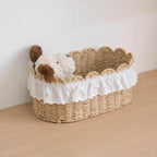Storage Basket Khaki Green Beige | Kelmera