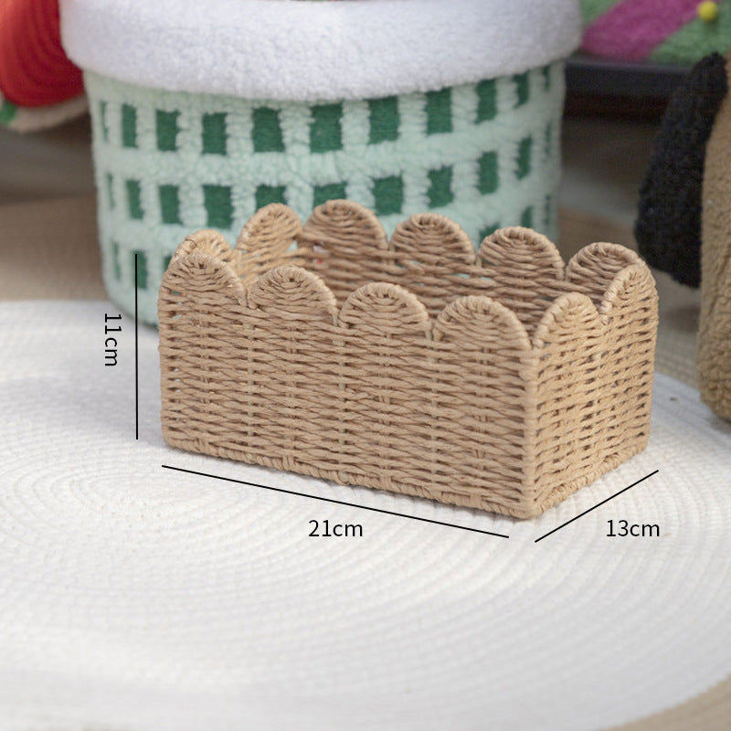 Storage Basket Khaki Green Beige | Kelmera