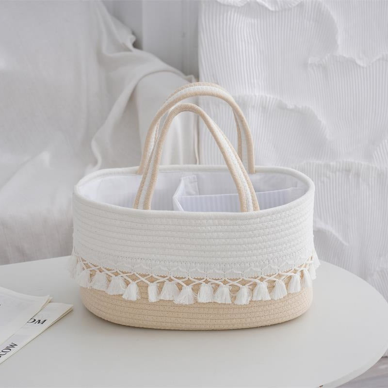 Storage Basket Light Grey Beige | Kelmera