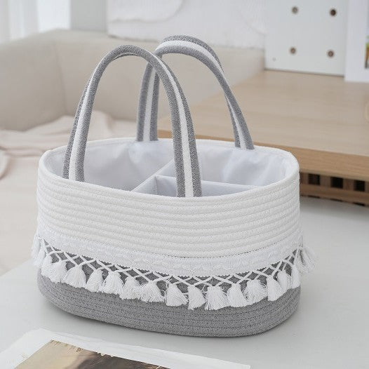 Storage Basket Light Grey Beige | Kelmera