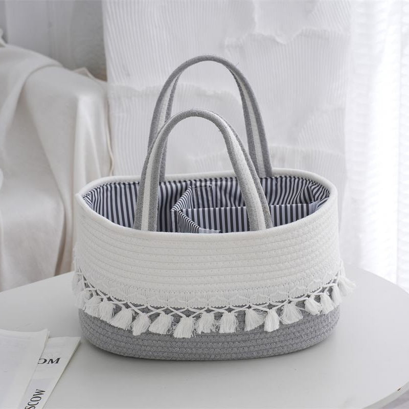 Storage Basket Light Grey Beige | Kelmera
