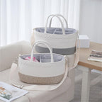 Storage Basket Linen 14 9 7 Inch Gray | Kelmera