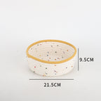 Storage Basket made of Natural Cotton Fabric with Colorful Dots | Kelmera