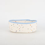 Storage Basket made of Natural Cotton Fabric with Colorful Dots | Kelmera