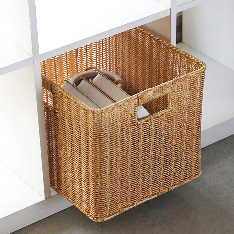 Storage Basket made of Natural Rattan Brown Khaki | Kelmera