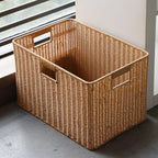 Storage Basket made of Natural Rattan Brown Khaki | Kelmera