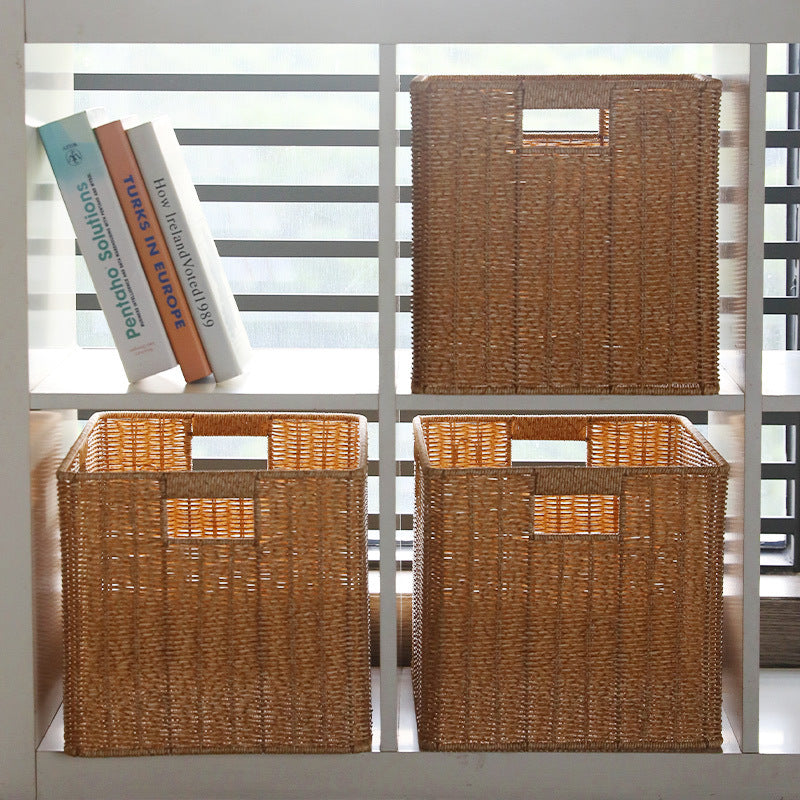 Storage Basket made of Natural Rattan Brown Khaki | Kelmera