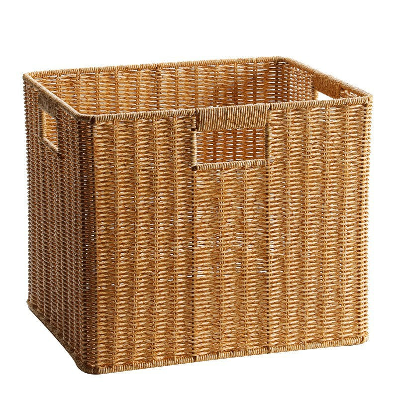 Storage Basket made of Natural Rattan Brown Khaki | Kelmera
