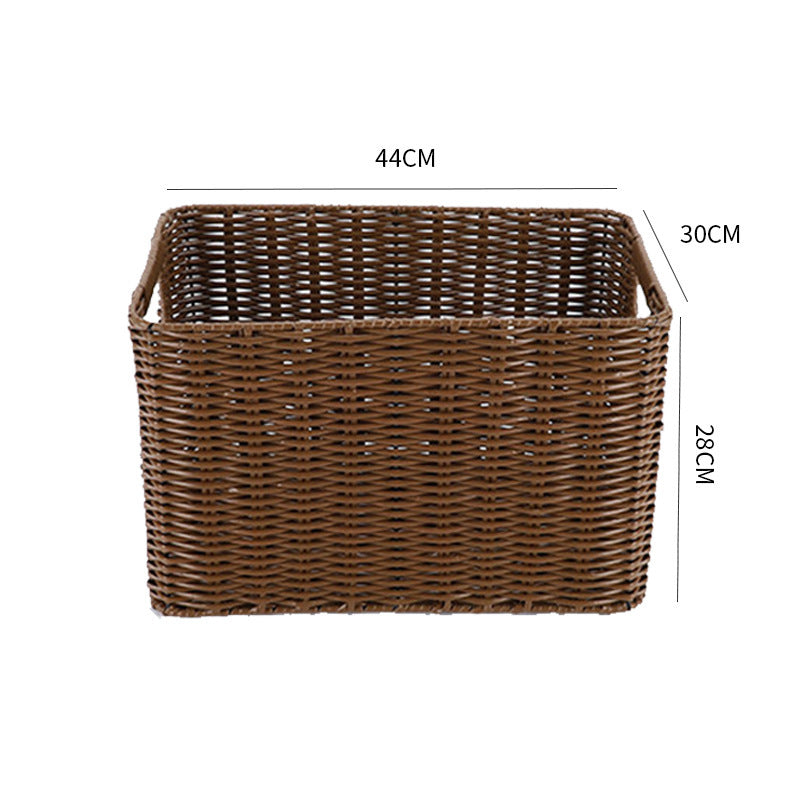 Storage Basket made of Natural Rattan Brown Khaki | Kelmera