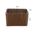 Storage Basket made of Natural Rattan Brown Khaki | Kelmera