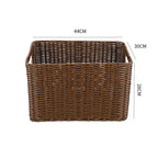 Storage Basket made of Natural Rattan Brown Khaki | Kelmera