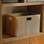Storage Basket made of Natural Rattan Brown Khaki | Kelmera