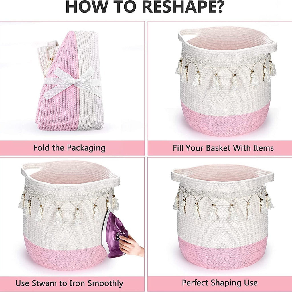 Storage Basket Pink 45 | Kelmera