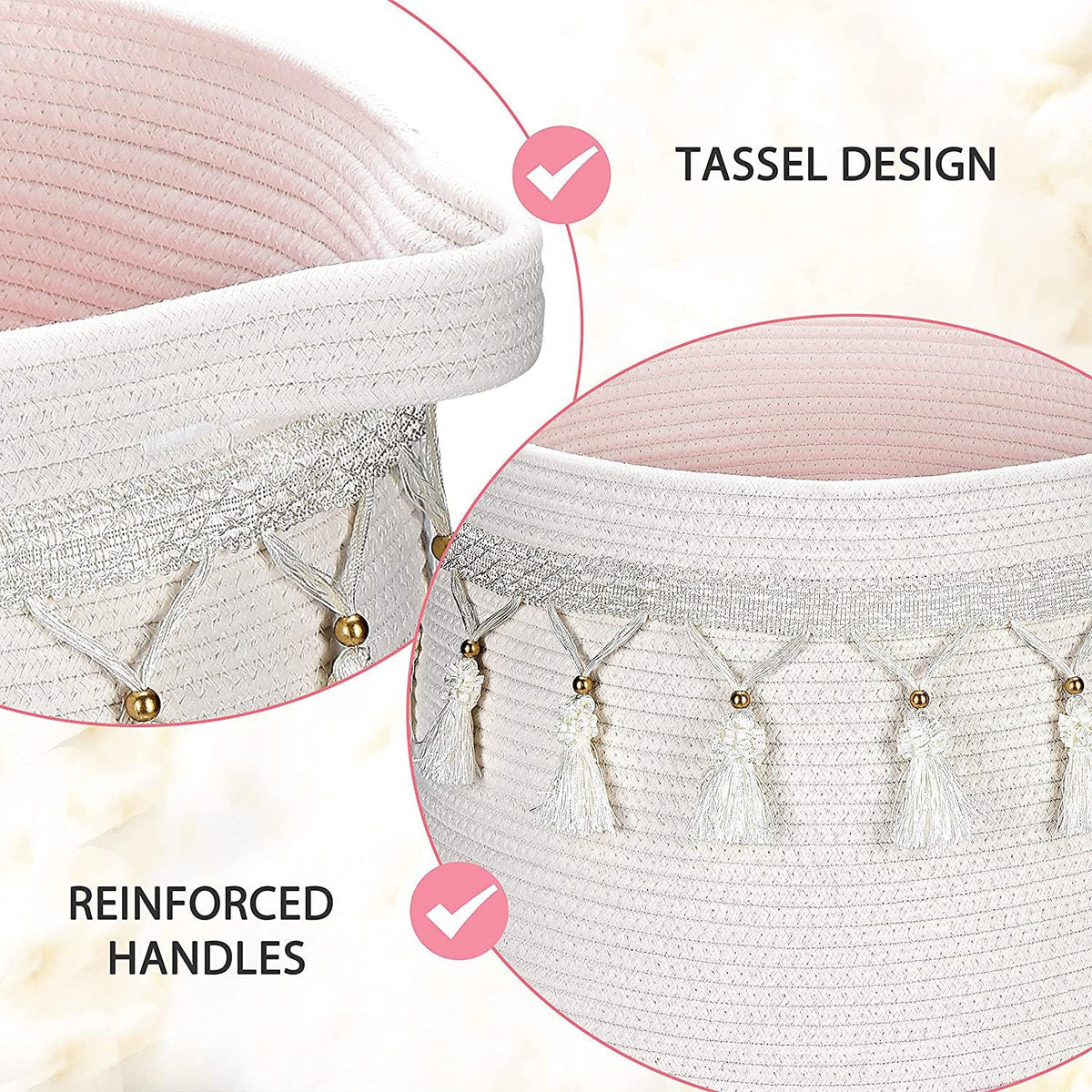 Storage Basket Pink 45 | Kelmera