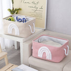 Storage Basket Pink Khaki | Kelmera