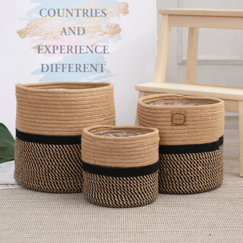 Storage Basket Set Soft Textile Molded Plastic | Kelmera