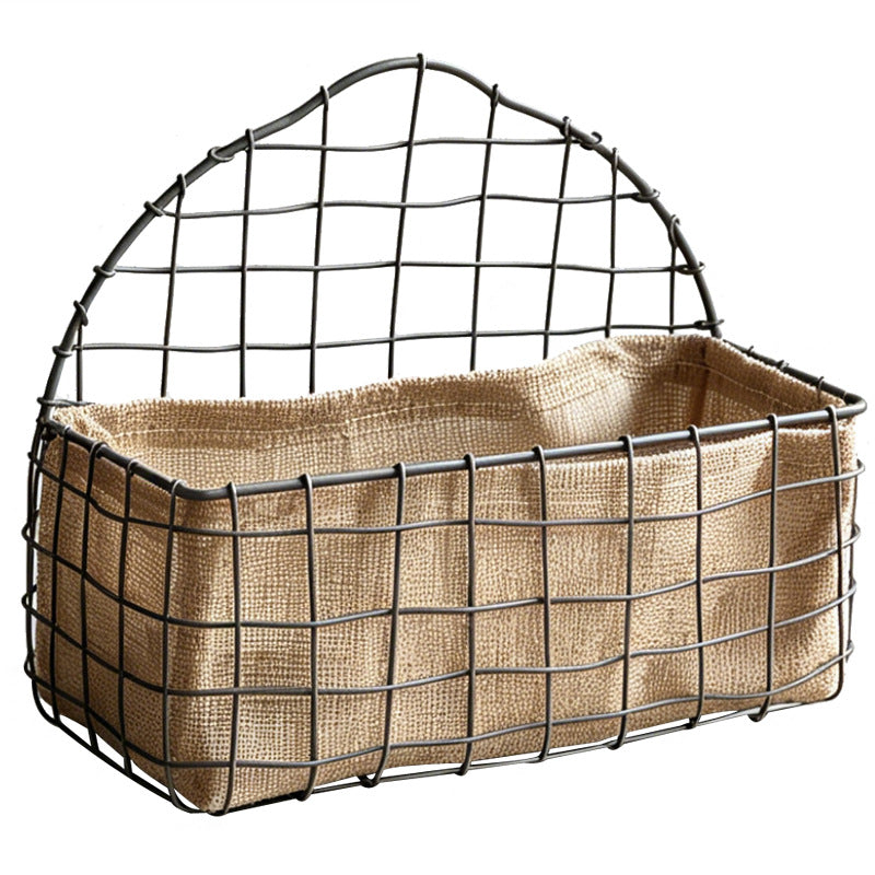 Storage Basket Soft Textile Metal | Kelmera