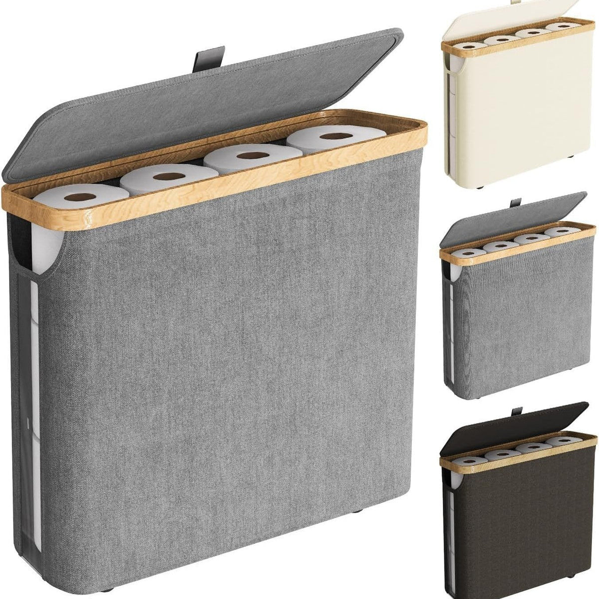Storage Basket Soft Textile Wood | Kelmera