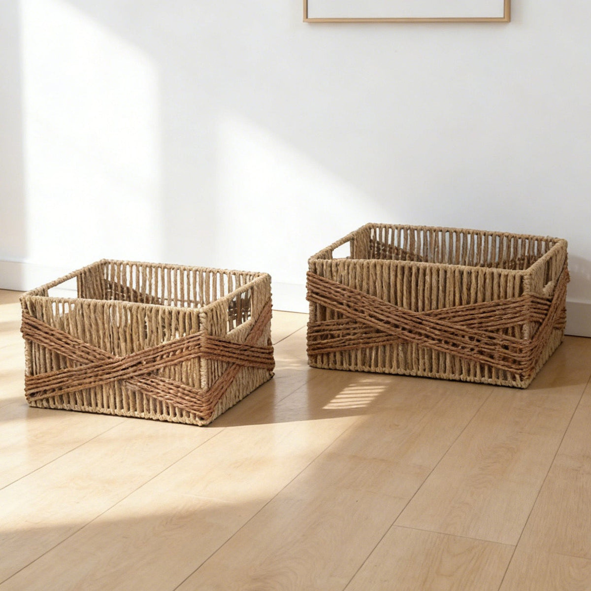 Storage Basket Two Pieces Small Large Functional | Kelmera