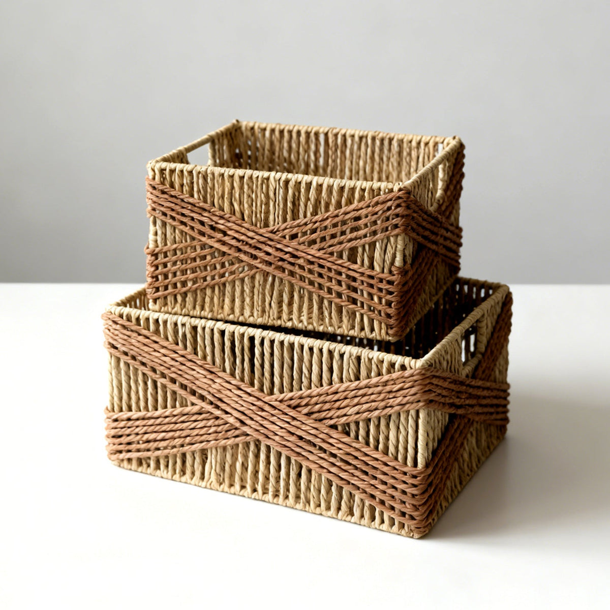 Storage Basket Two Pieces Small Large Functional | Kelmera