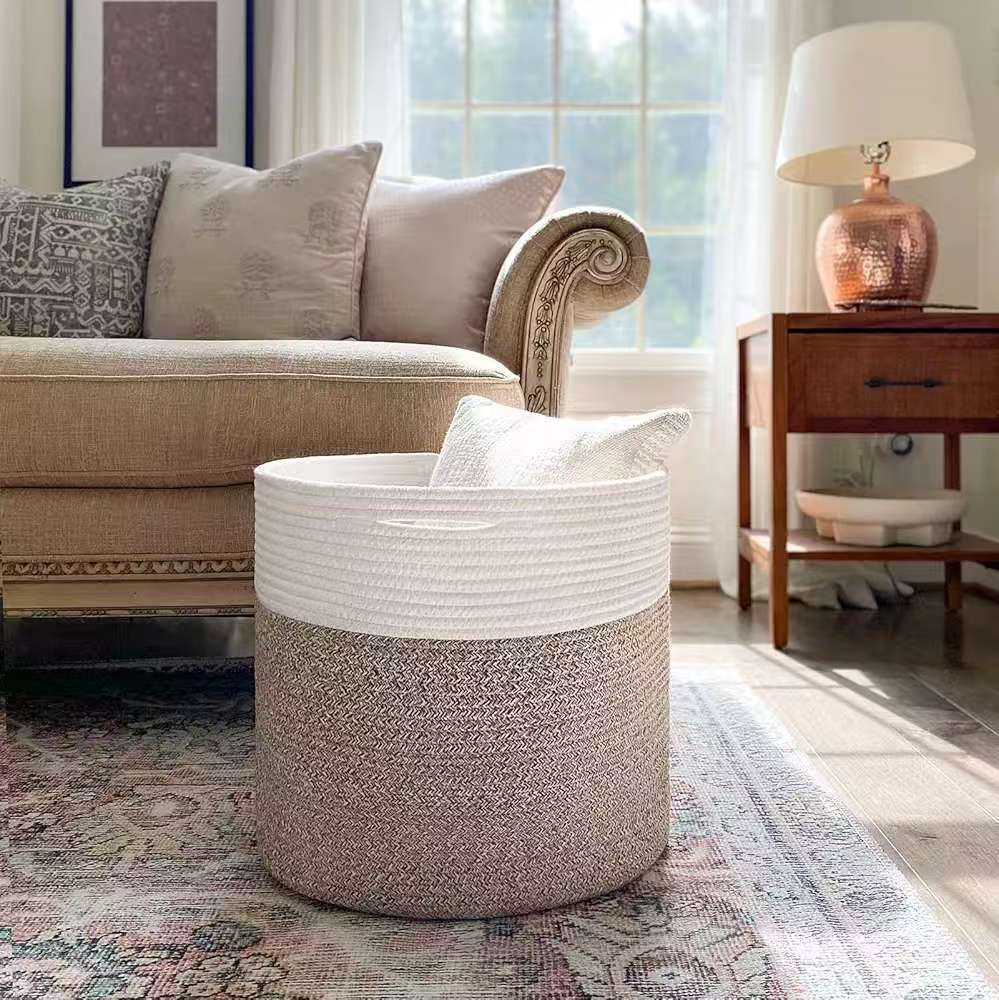 Storage Basket White Flax | Kelmera
