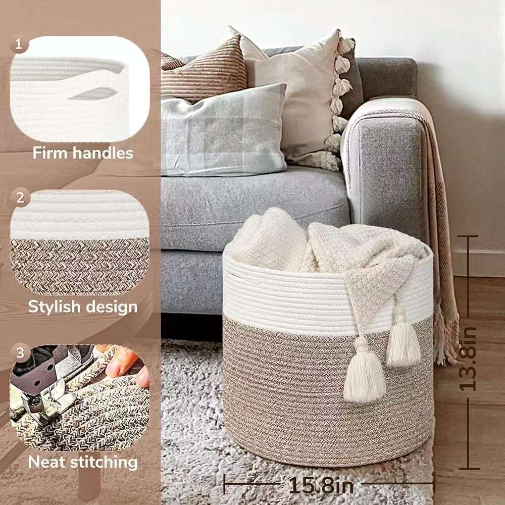 Storage Basket White Flax | Kelmera