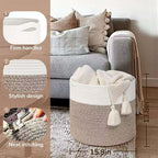 Storage Basket White Flax | Kelmera