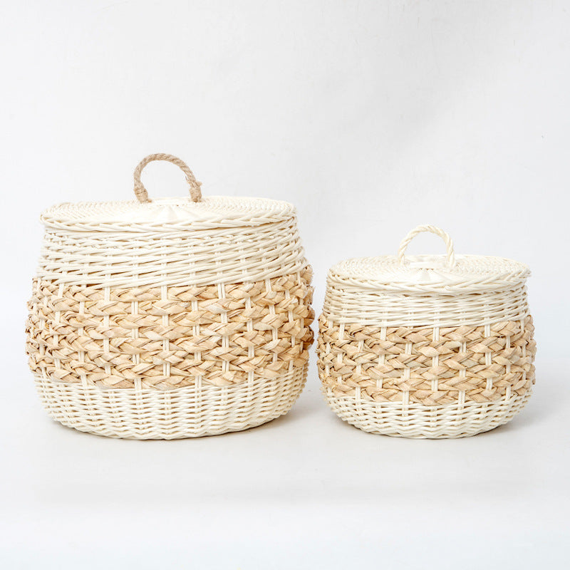 Storage Basket White Green | Kelmera