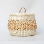 Storage Basket White Green | Kelmera