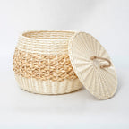 Storage Basket White Green | Kelmera
