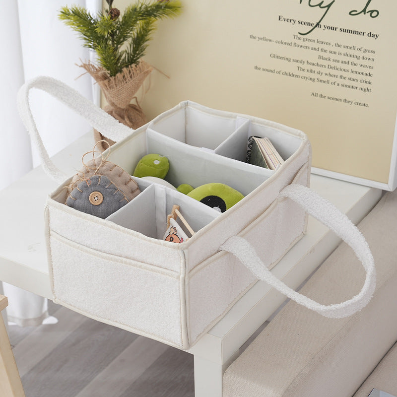 Storage Basket White Light Beige | Kelmera