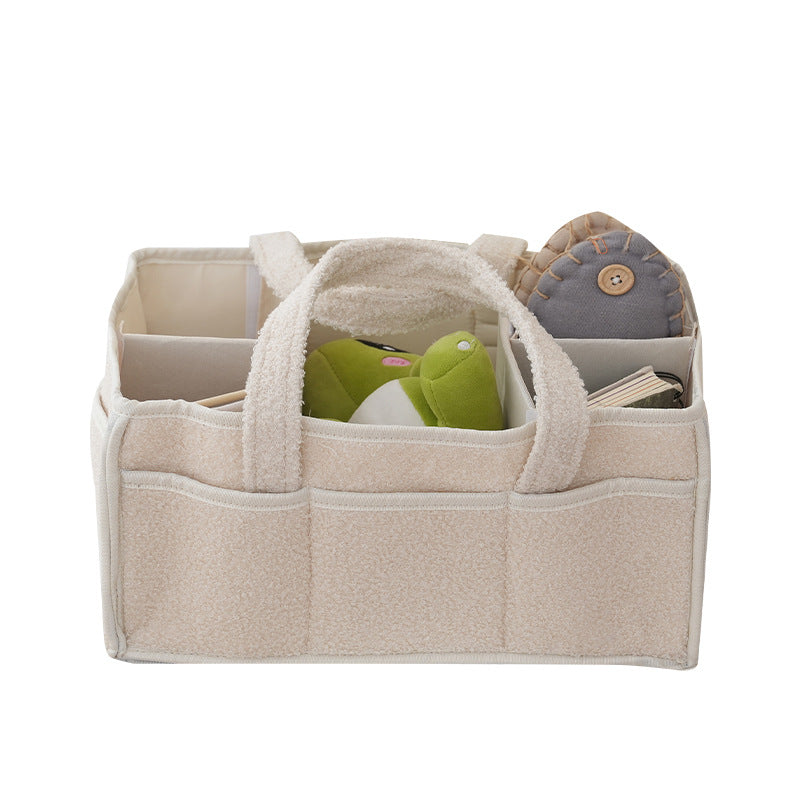 Storage Basket White Light Beige | Kelmera