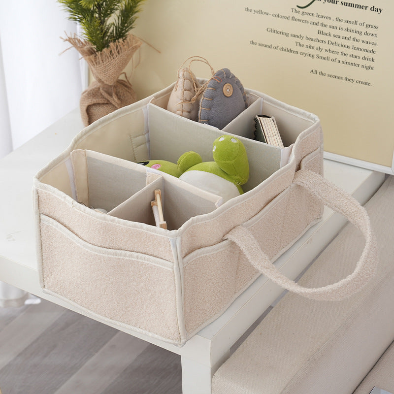 Storage Basket White Light Beige | Kelmera
