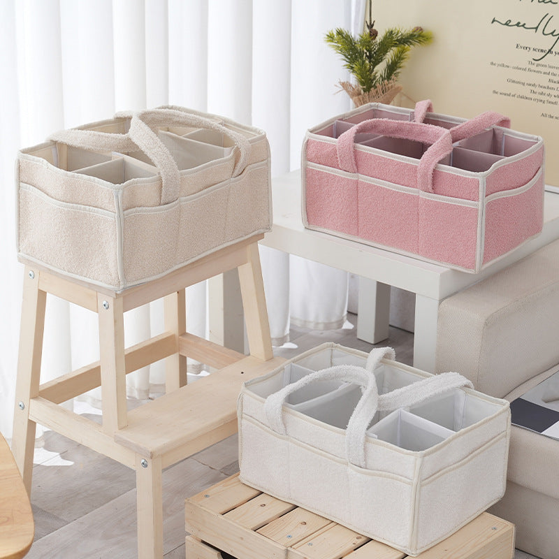Storage Basket White Light Beige | Kelmera