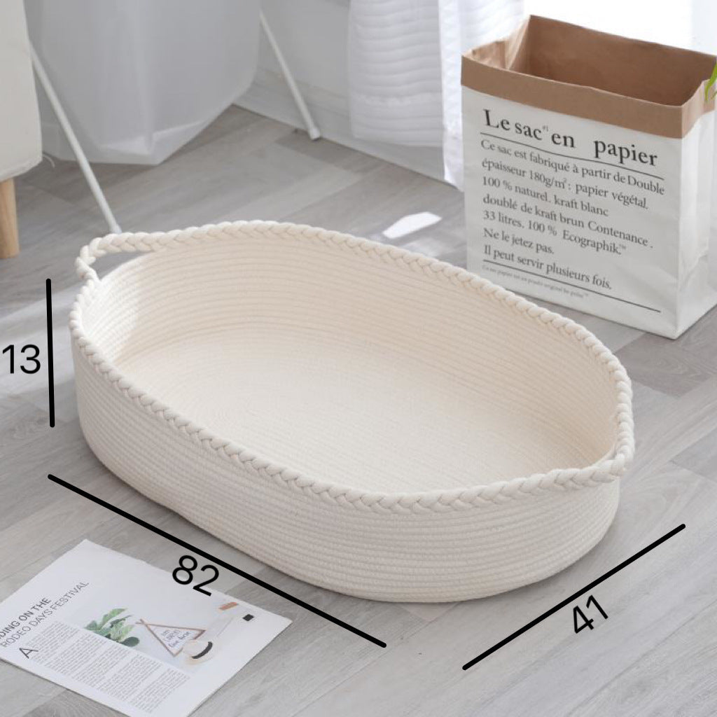 Storage Basket White Yellow | Kelmera
