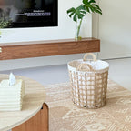 Storage Basket with Decorative Fabric Lining | Kelmera
