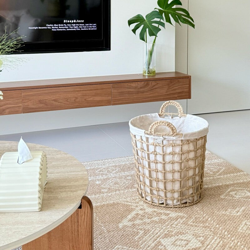 Storage Basket with Decorative Fabric Lining | Kelmera